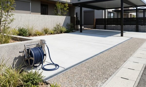 プリウス 洗車 しやすい 庭 外構